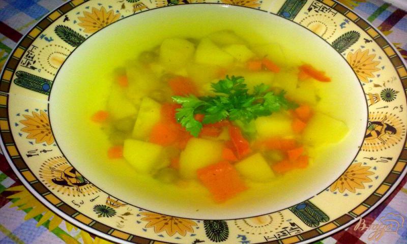 Фото приготовление рецепта: Суп с зеленым горошком «Легкость» шаг №7