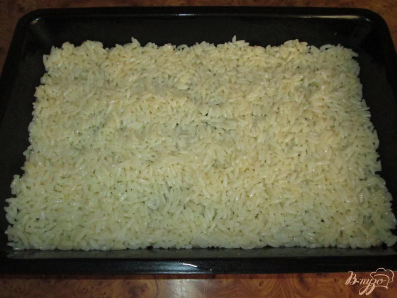 Фото приготовление рецепта: Запеканка из риса с фаршем шаг №4