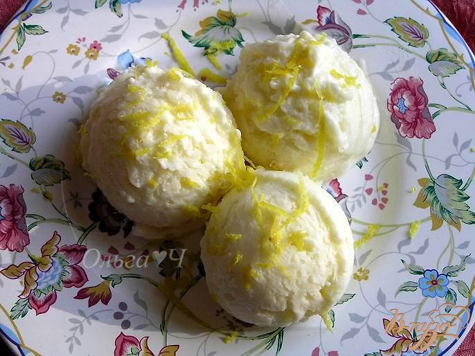Фото приготовление рецепта: Итальянское лимонное мороженое с рисом шаг №8