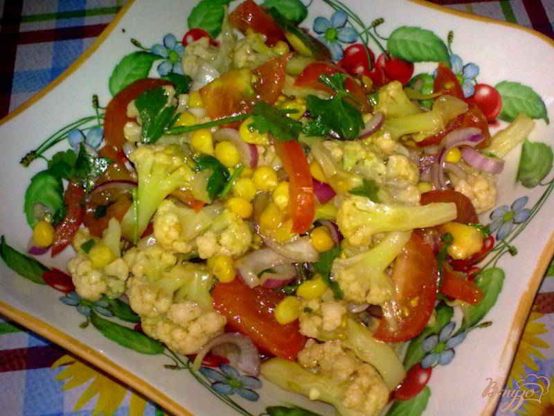 Фото приготовление рецепта: Салат с цветной капустой шаг №6