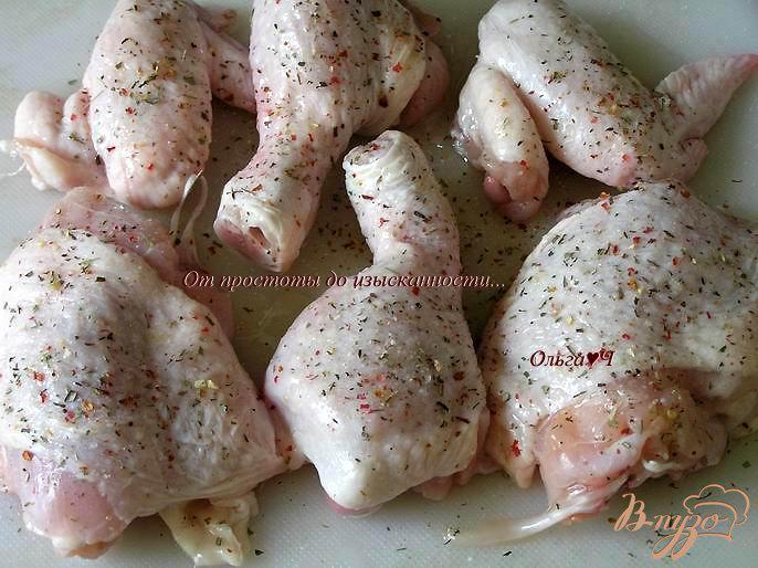 Фото приготовление рецепта: Курица с итальянскими травами и мятным сиропом шаг №1
