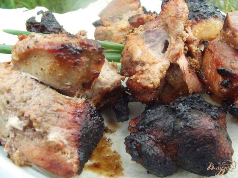 Фото приготовление рецепта: Шашлык из свинины в сладком маринаде шаг №6