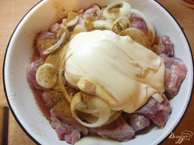 Фото приготовление рецепта: Шашлык из свинины в сладком маринаде шаг №3