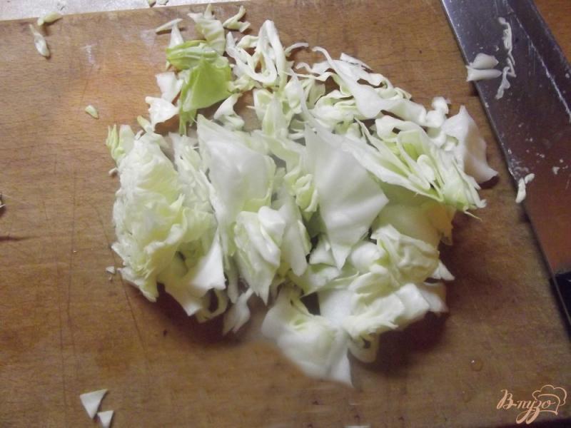 Фото приготовление рецепта: Зеленый салат с салатом латук шаг №2