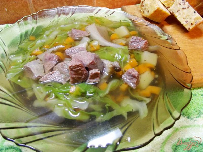 Фото приготовление рецепта: Суп из вешанок с говядиной шаг №6