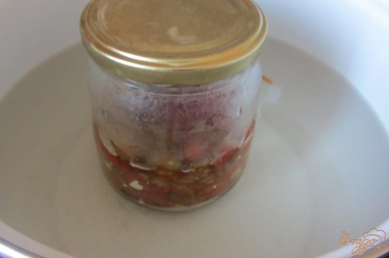 Фото приготовление рецепта: Холодная закуска из баклажанов с помидорами шаг №9