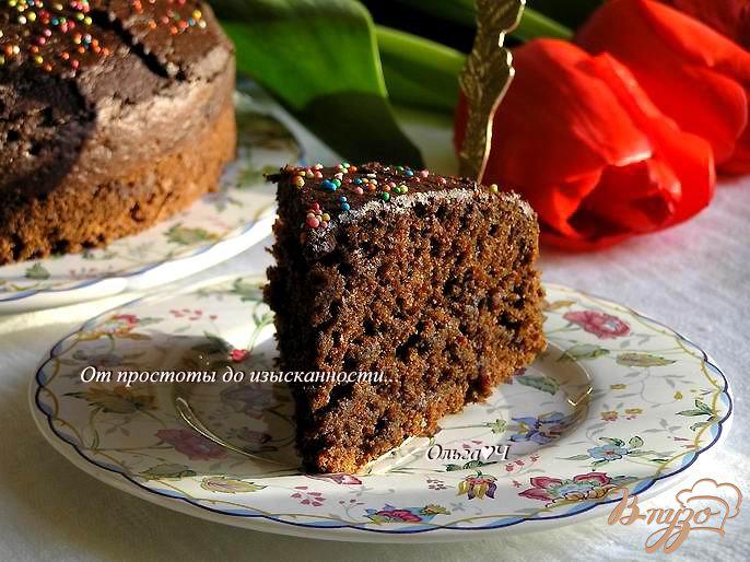 Фото приготовление рецепта: Шоколадный торт со свеклой шаг №7