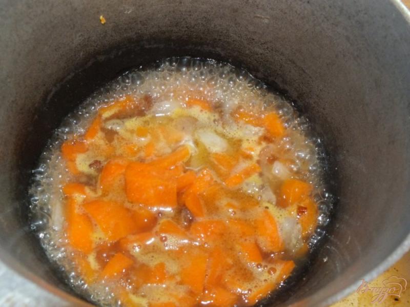 Фото приготовление рецепта: Овощной гарнир из спаржевой фасоли с овощами шаг №5