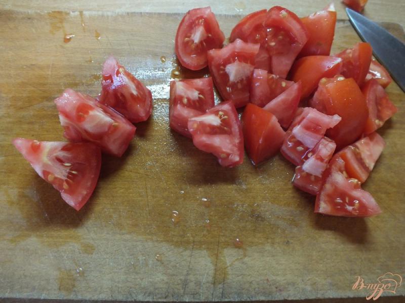 Фото приготовление рецепта: Салат из отварной цветной капусты с овощами шаг №3