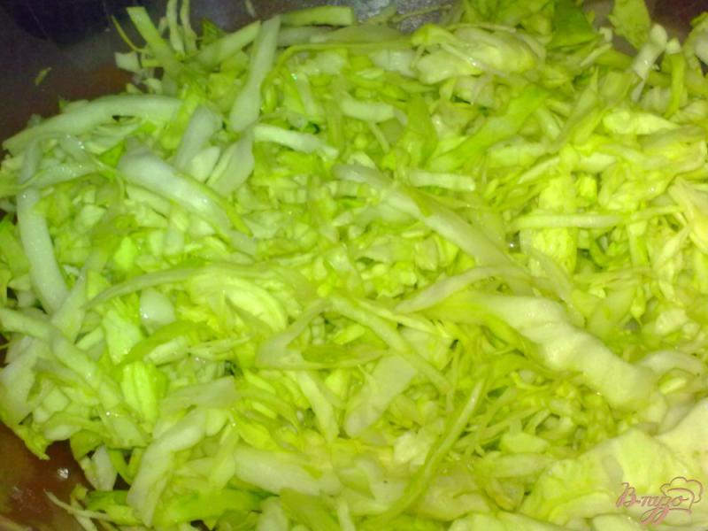 Фото приготовление рецепта: Салат с капустой и грибами «Витаминный» шаг №1