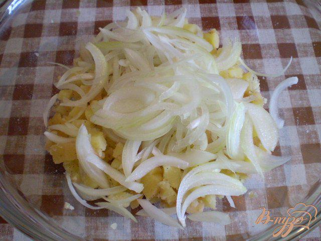 Фото приготовление рецепта: Салат «Селянка» с картофелем шаг №3