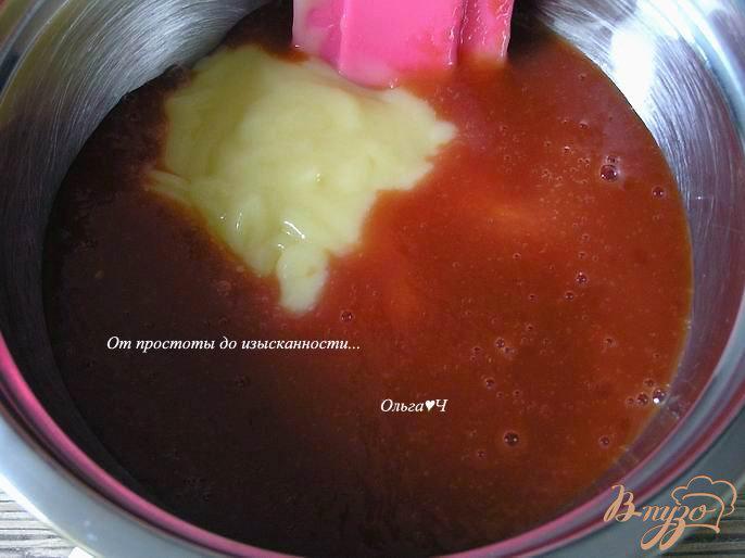 Фото приготовление рецепта: Томатное мороженое с лимонным кремом шаг №3