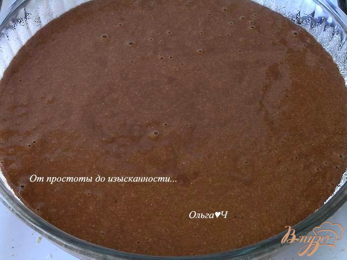 Фото приготовление рецепта: Шоколадный манник шаг №4
