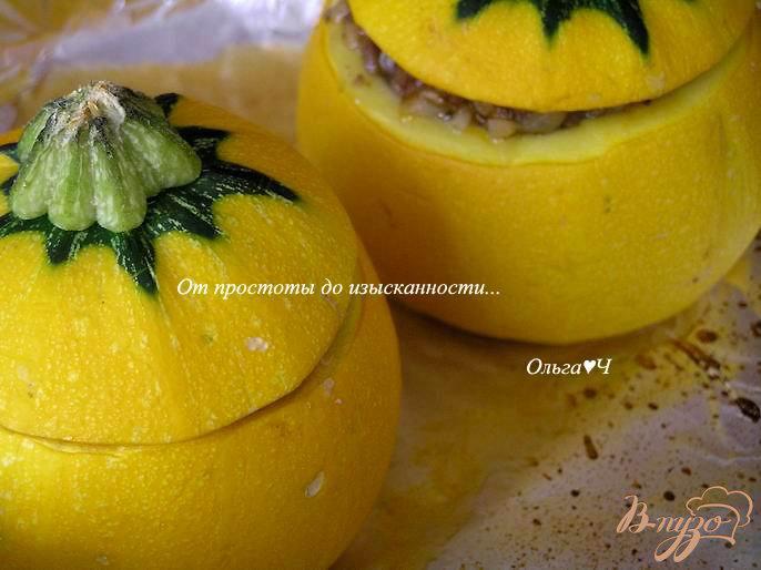 Фото приготовление рецепта: Фаршированные кабачки «Апельсинка» шаг №7