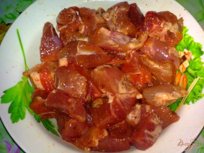 Фото приготовление рецепта: Свинина в горшочке с яблоками и финиками шаг №1