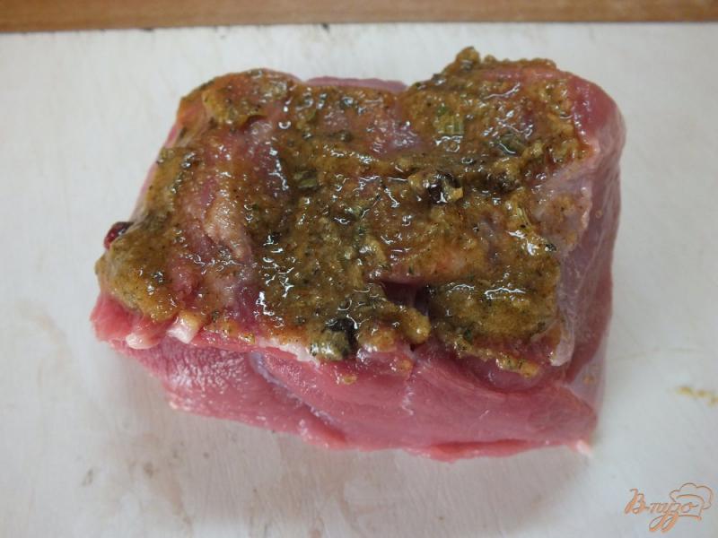 Фото приготовление рецепта: Горчичное мясо со специями шаг №6