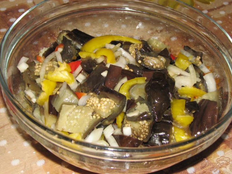 Фото приготовление рецепта: Легкий салат из баклажан шаг №4
