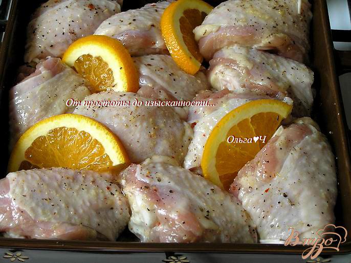 Фото приготовление рецепта: Курица в апельсиновом соусе шаг №3