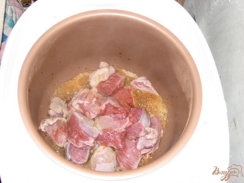 Фото приготовление рецепта: Мясо с курагой и черносливом шаг №5