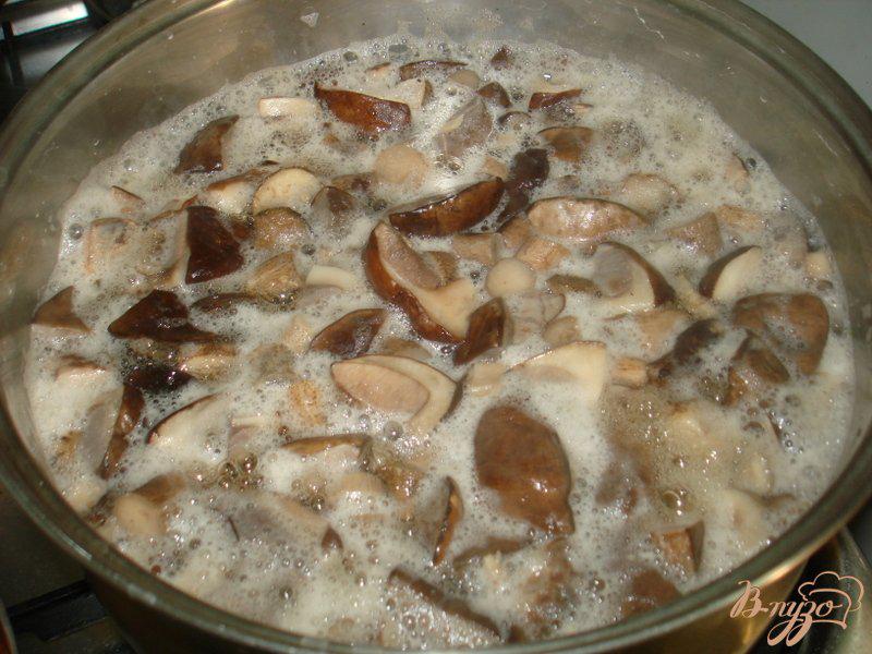 Фото приготовление рецепта: Блины с грибной пастой шаг №3