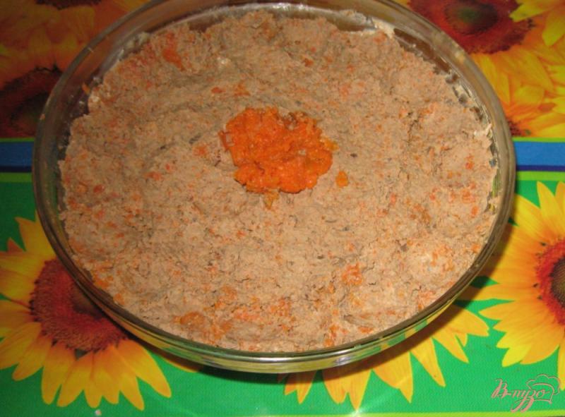 Фото приготовление рецепта: Морковно-печеночный паштет шаг №4