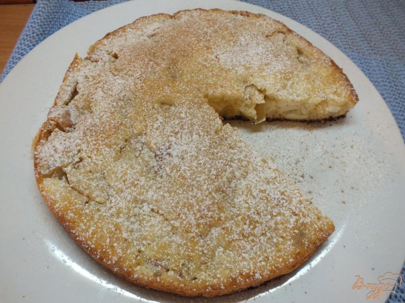 Фото приготовление рецепта: Пирог творожно-яблочный шаг №10