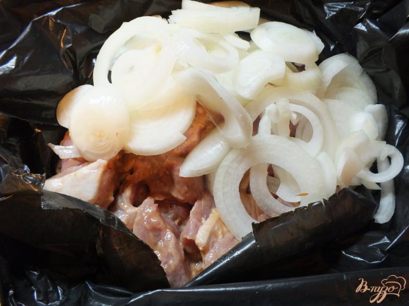 Фото приготовление рецепта: Шашлык свиной в горчичном маринаде шаг №8