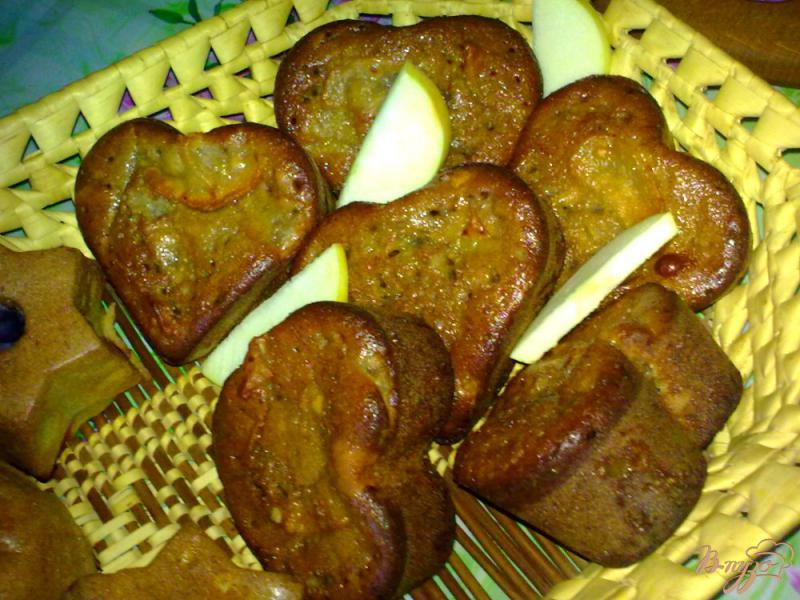 Фото приготовление рецепта: Кексы с яблочным вареньем шаг №4