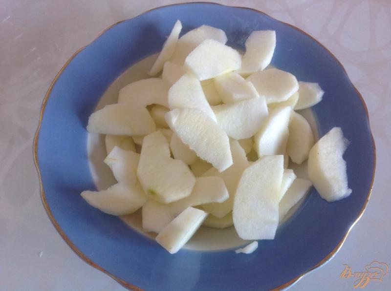 Фото приготовление рецепта: Оладушки с яблоками шаг №5