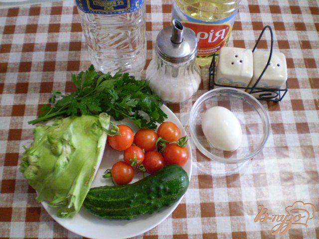 Фото приготовление рецепта: Овощной салат с кольраби шаг №1