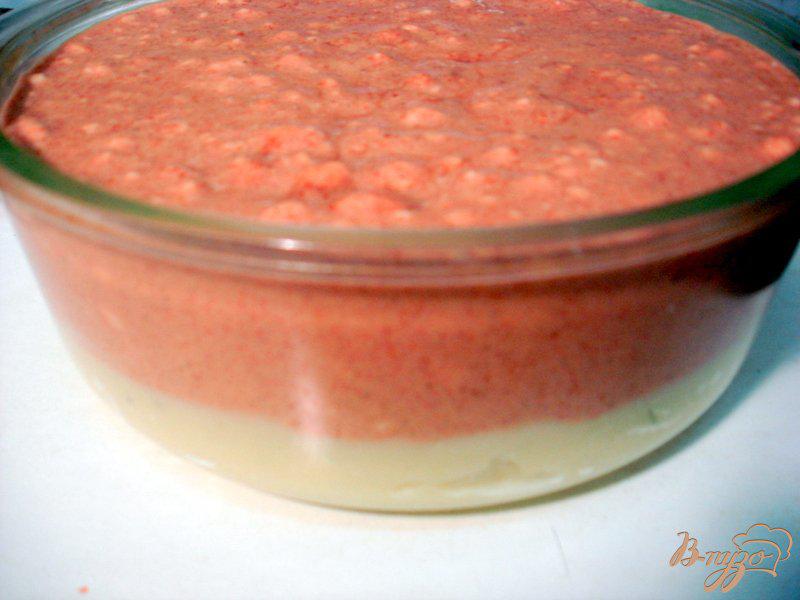 Фото приготовление рецепта: Печёночное суфле на картофельной подушке шаг №8
