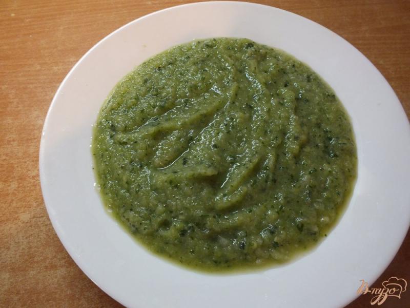 Фото приготовление рецепта: Крем-суп из огурца и цветной капусты шаг №11