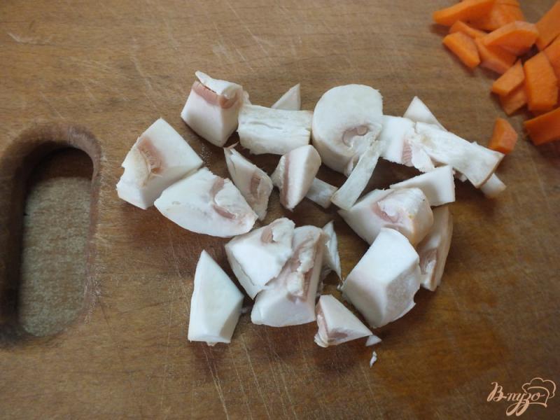 Фото приготовление рецепта: Плов вегетарианский с грибами и морковью шаг №2