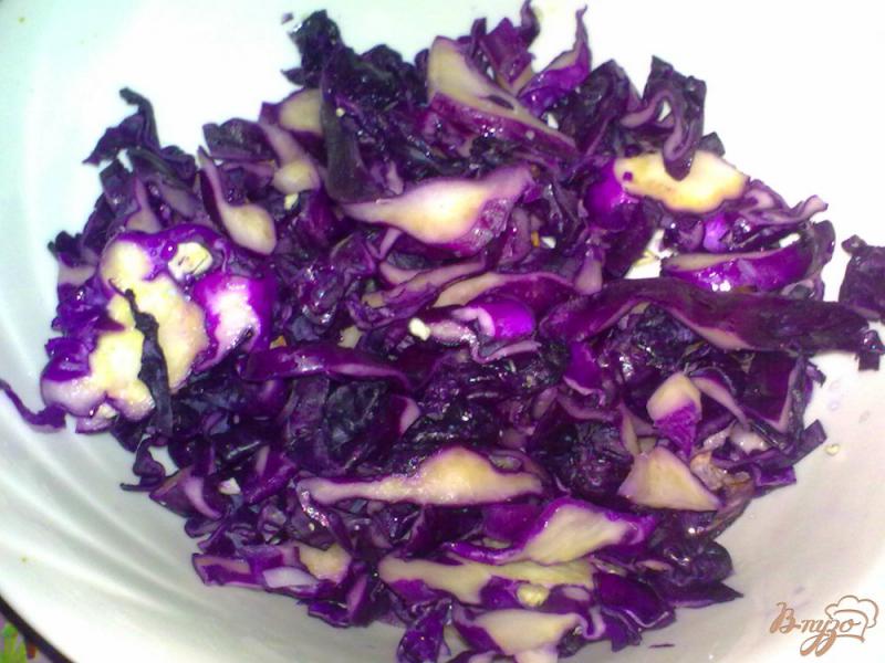Фото приготовление рецепта: Салат с капустой «Радуга» шаг №1