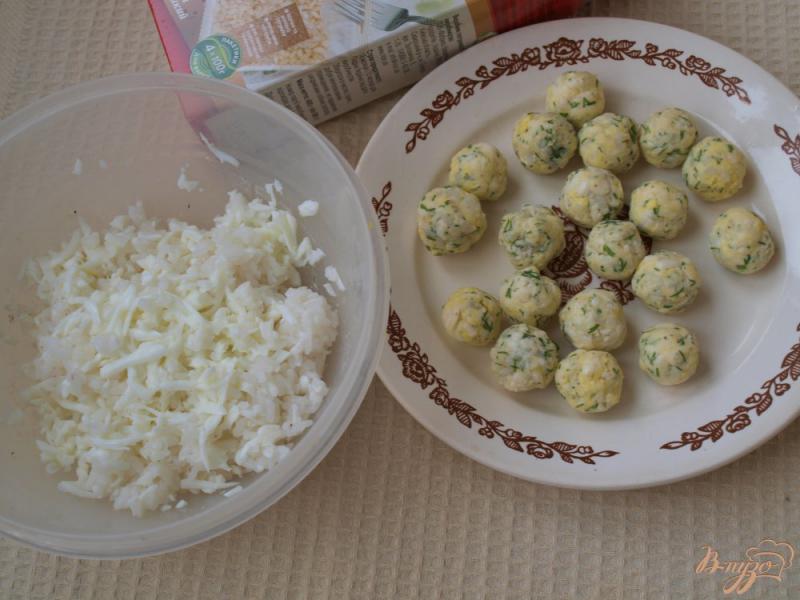 Фото приготовление рецепта: Закуска с рисом «Снежки» шаг №3