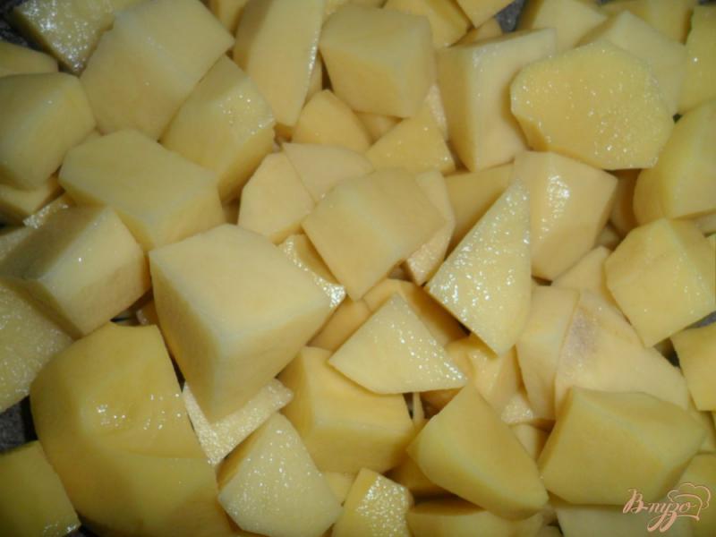 Фото приготовление рецепта: Тушеный картофель на газу шаг №2