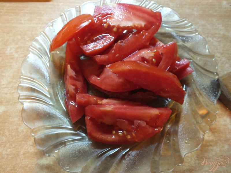 Фото приготовление рецепта: Лавашь с отварной курицей, овощами и корейской морковкой шаг №2