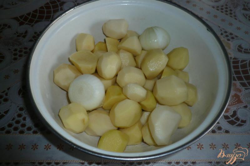 Фото приготовление рецепта: Постный тушеный картофель шаг №1