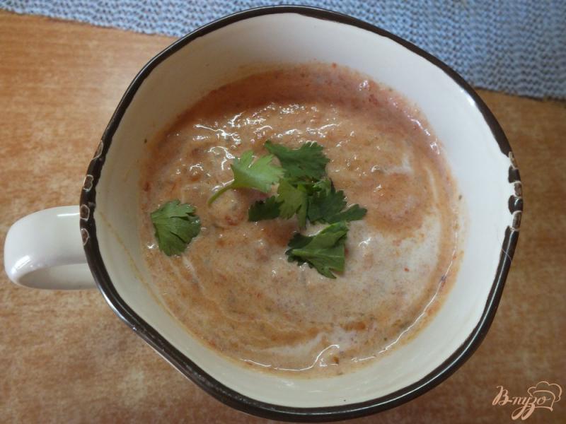 Фото приготовление рецепта: Суп-пюре из печеных овощей шаг №8
