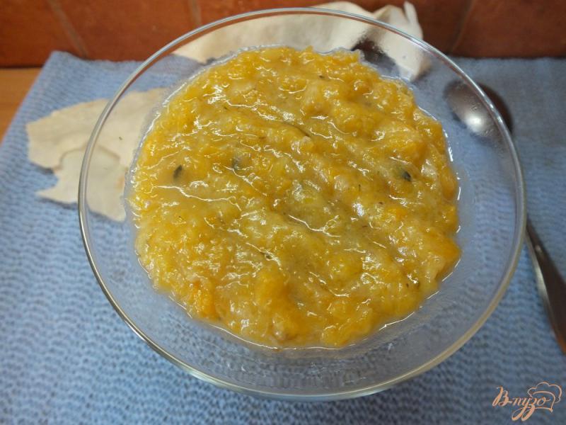 Фото приготовление рецепта: Бананово-тыквенный суп-пюре шаг №11