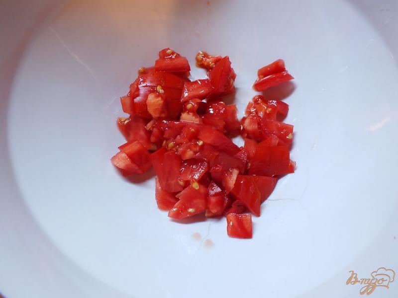 Фото приготовление рецепта: Мясные блины с помидором шаг №7