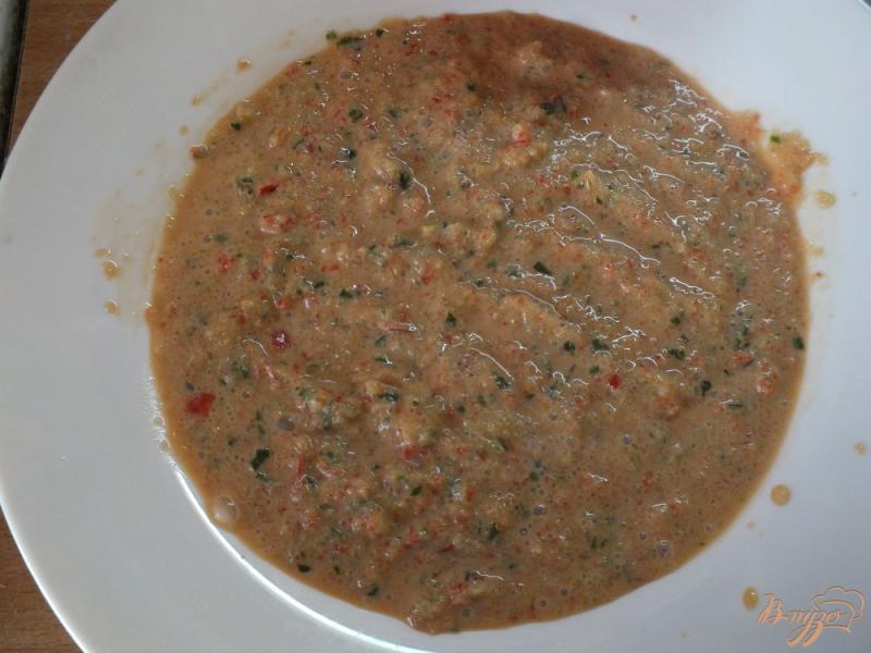 Фото приготовление рецепта: Холодный суп-пюре из болгарского перца и огурца шаг №7