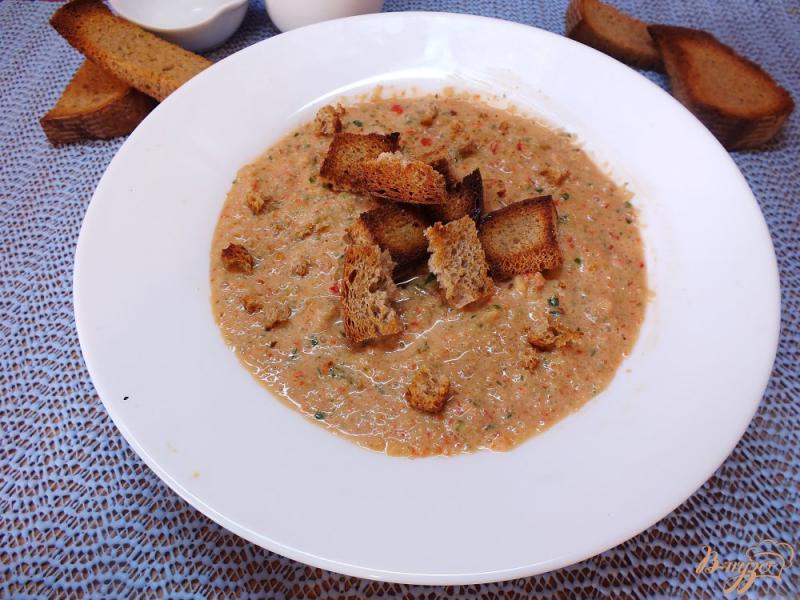 Фото приготовление рецепта: Холодный суп-пюре из болгарского перца и огурца шаг №9