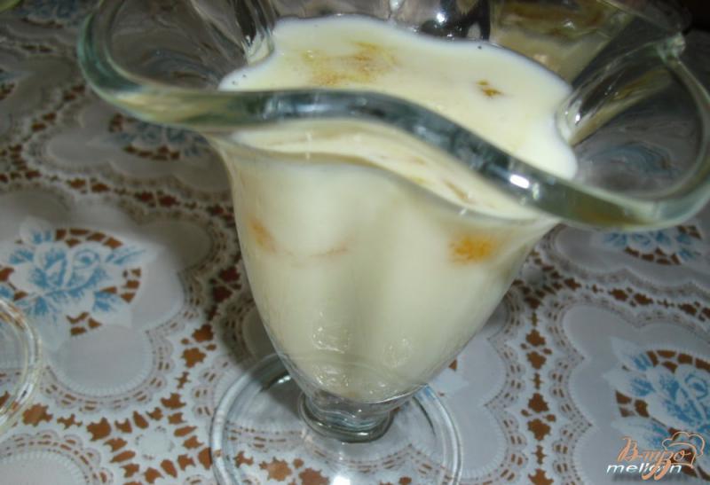 Фото приготовление рецепта: Молочно-цитрусовый десерт «Апельсиновые брызги» шаг №4