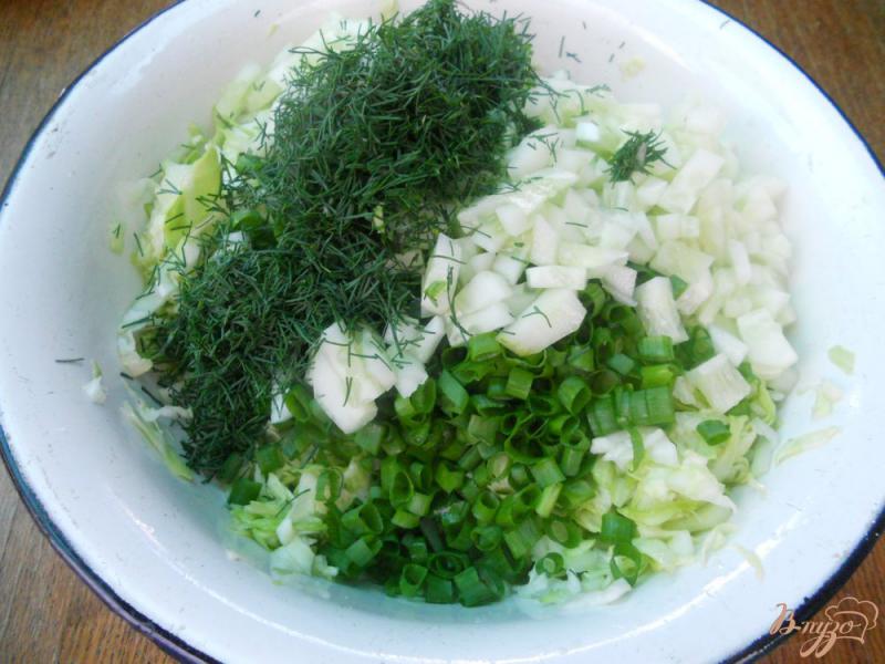 Фото приготовление рецепта: Капустный салатик с красной смородиной шаг №4