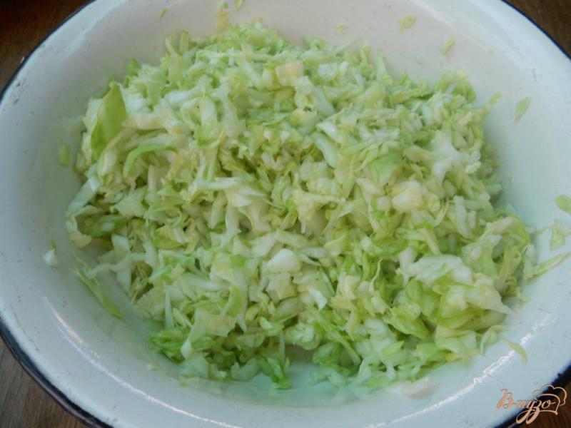 Фото приготовление рецепта: Капустный салатик с красной смородиной шаг №2