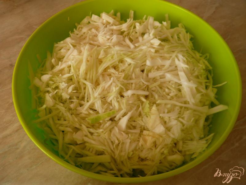 Фото приготовление рецепта: Маринованный салат из капусты с перцем и морковью шаг №2