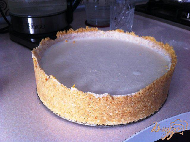 Фото приготовление рецепта: Апельсиновый торт-мороженое шаг №6