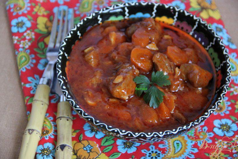 Фото приготовление рецепта: Свинина с морковью по-китайски шаг №10