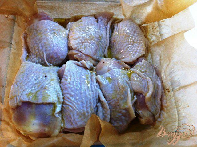 Фото приготовление рецепта: Куриные бедрышки в горчичном маринаде шаг №3
